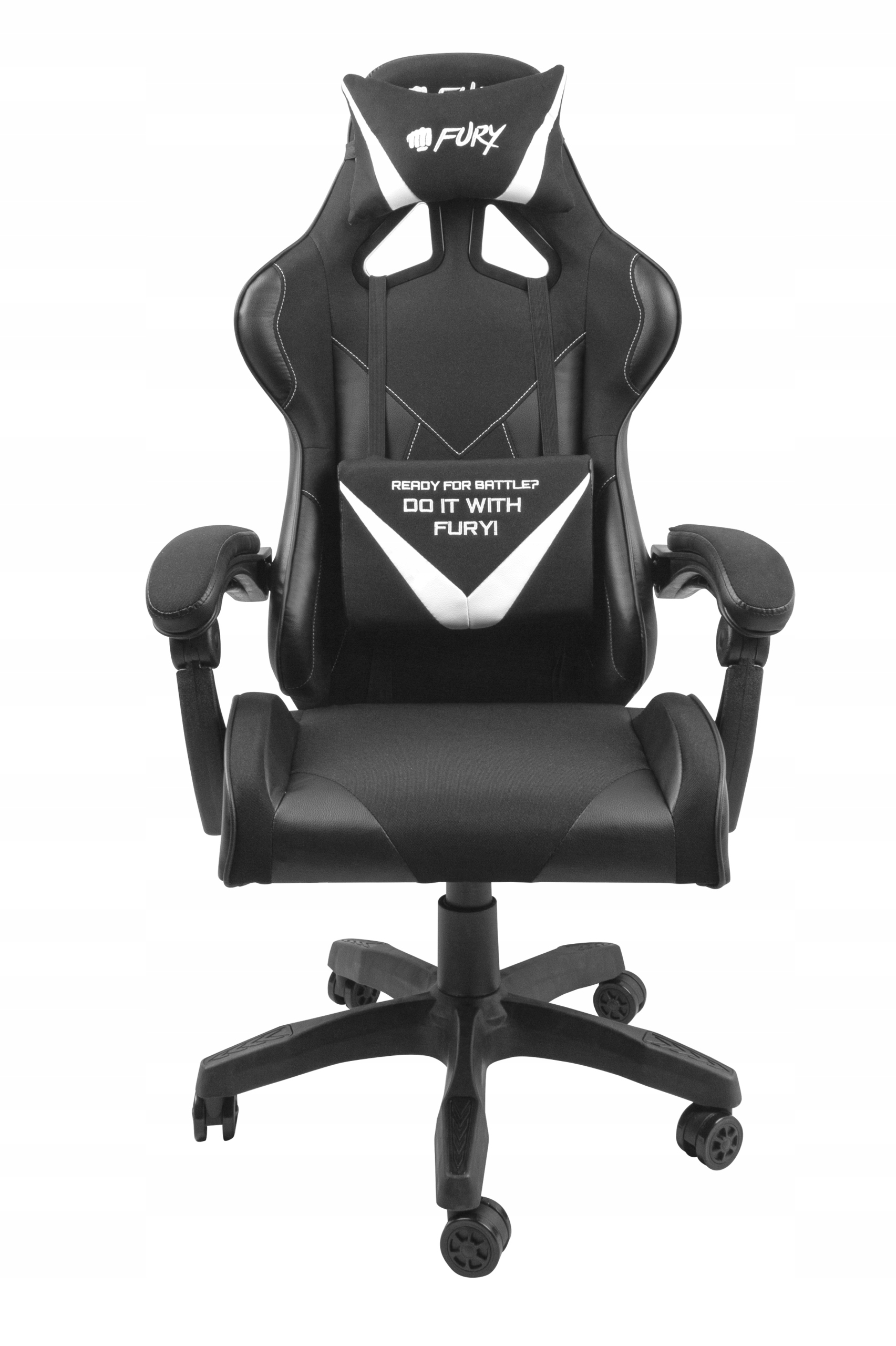Herná stolička Fury Avenger L, čierna látka